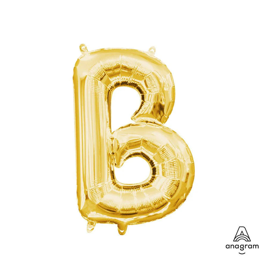 Foil Balloon Letter B Gold 16in