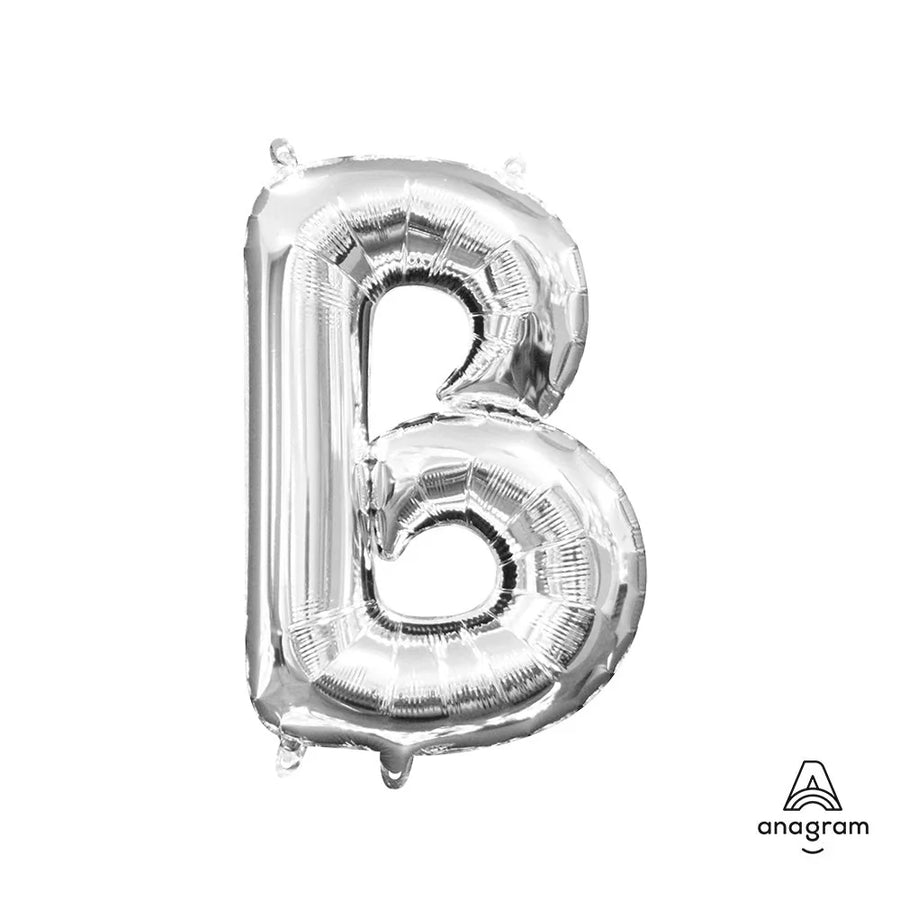 Foil Balloon Letter B Silver 34in