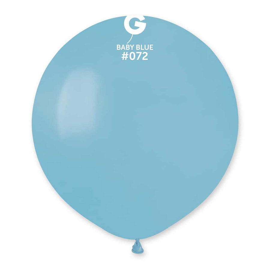 Gemar Latex Balloons Standard Baby Blue #072 19in - 5 pieces