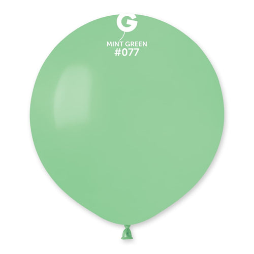 Gemar Latex Balloons Standard Mint Green #077 19in - 5 pieces