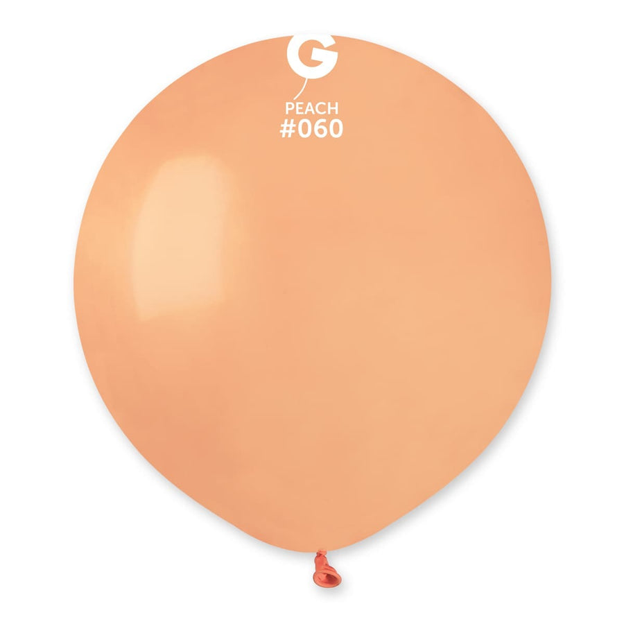 Gemar Latex Balloons Standard Peach #060 19in - 5 pieces