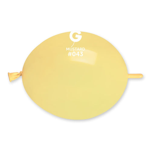 Gemar Latex Balloons Standard Mustard #043 6in - 100 pieces