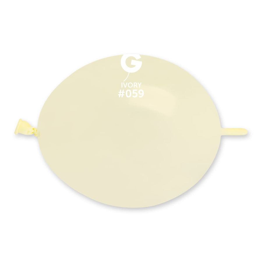 Gemar Latex Balloons Standard Ivory #059 6in - 100 pieces