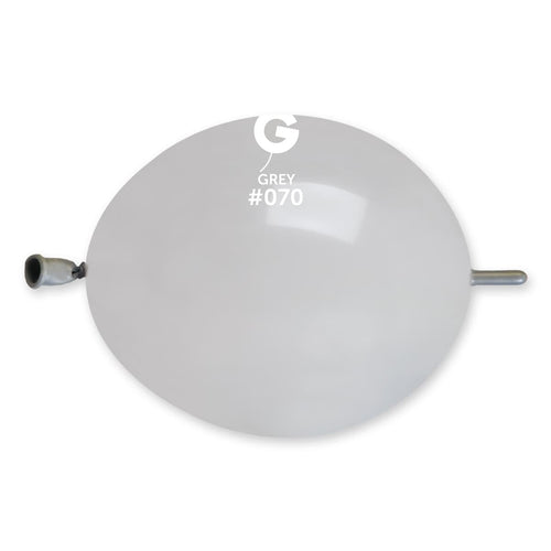 Gemar Latex Balloons Standard Grey #070 6in - 100 pieces