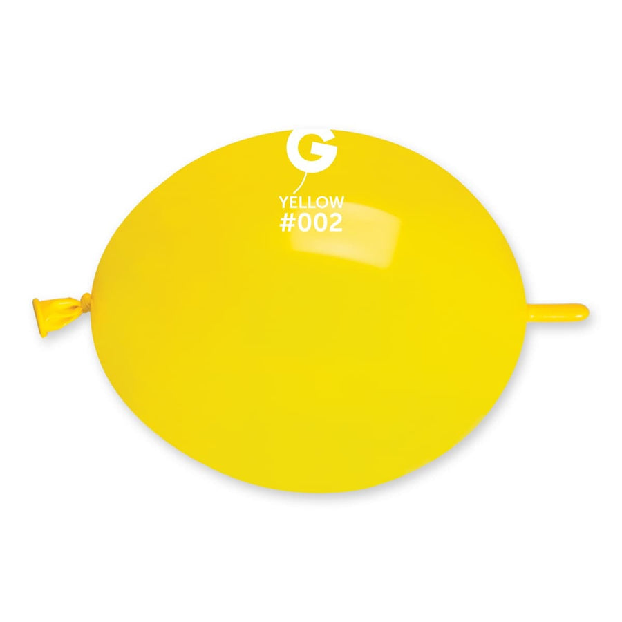 Gemar Latex Balloons Standard Yellow #002 6in - 100 pieces