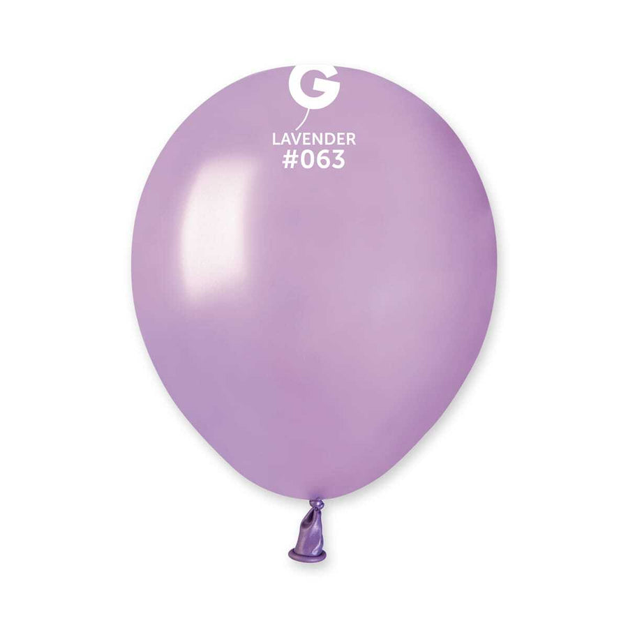 Gemar Latex Balloons Metal Lavender #063 5in - 100 pieces