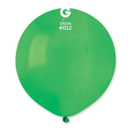 Gemar Latex Balloons Standard Green #012 19in - 5 pieces
