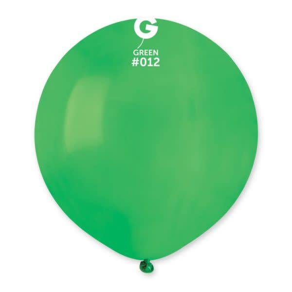 Gemar Latex Balloons Standard Green #012 19in - 5 pieces