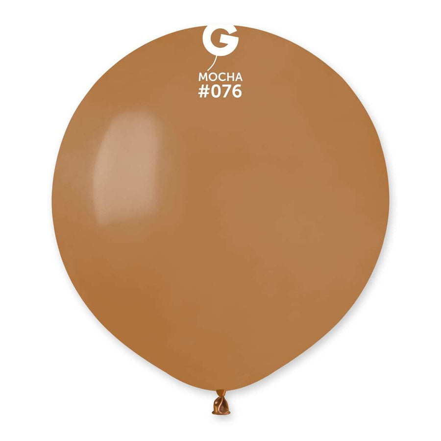 Gemar Latex Balloons Standard Mocha #076 19in - 5 pieces