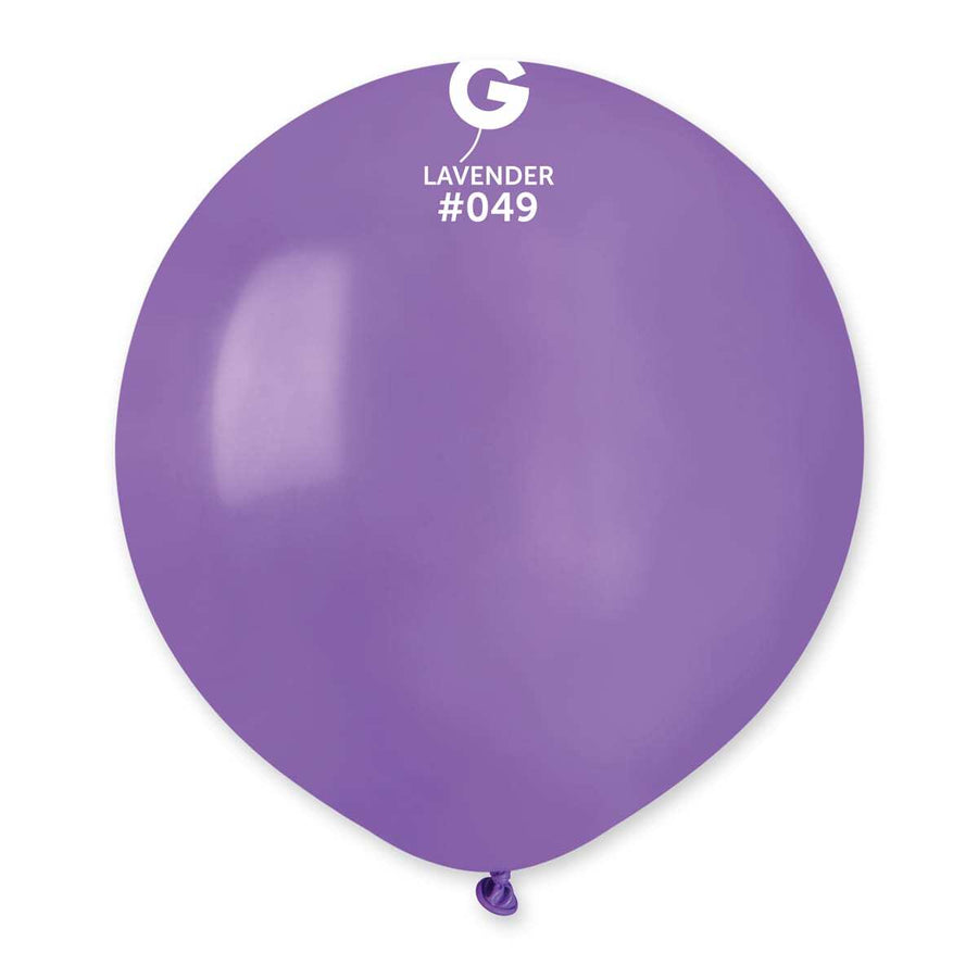 Gemar Latex Balloons Standard Lavender #049 19in - 5 pieces