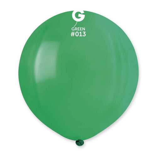 Gemar Latex Balloons Standard Green #013 19in - 5 pieces