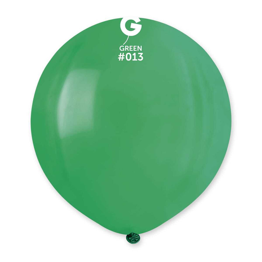 Gemar Latex Balloons Standard Green #013 19in - 5 pieces
