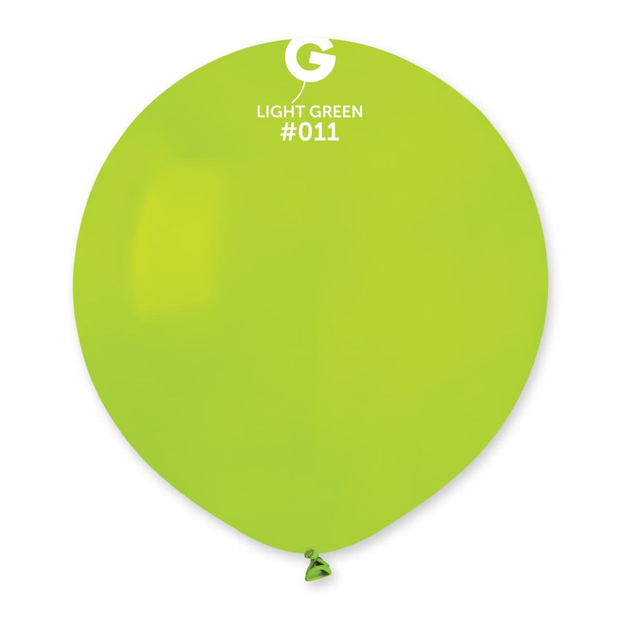 Gemar Latex Balloons Standard Light Green #011 19in - 5 pieces