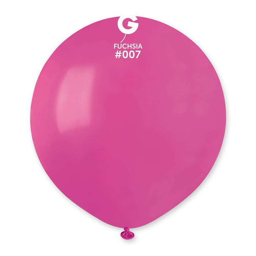 Gemar Latex Balloons Standard Fuchsia #007 19in - 5 pieces