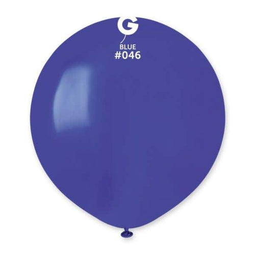 Gemar Latex Balloons Standard Blue #046 19in - 5 pieces