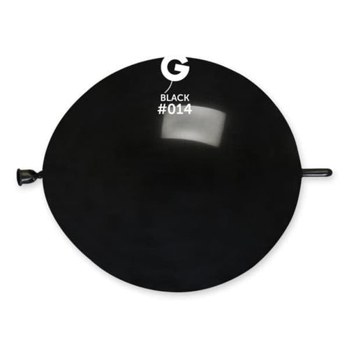Gemar Latex Balloons Standard Black #014 13in - 50 pieces