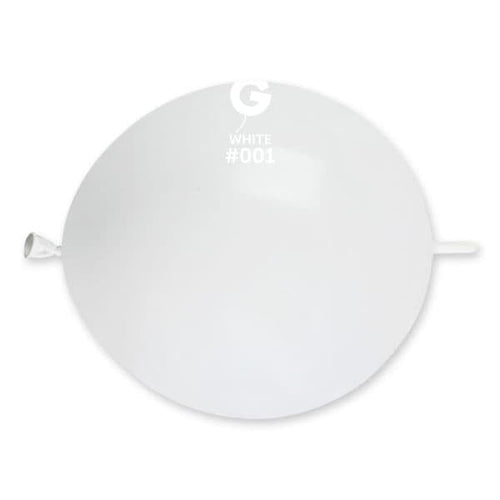 Gemar Latex Balloons Standard White #001 13in - 50 pieces