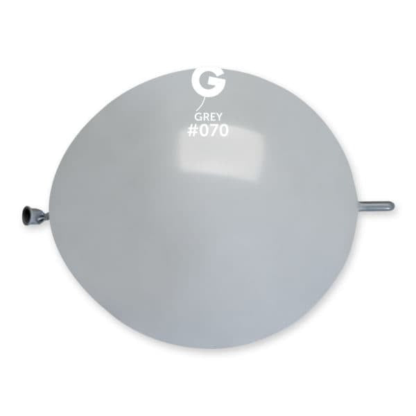 Gemar Latex Balloons Standard Grey #070 13in - 50 pieces