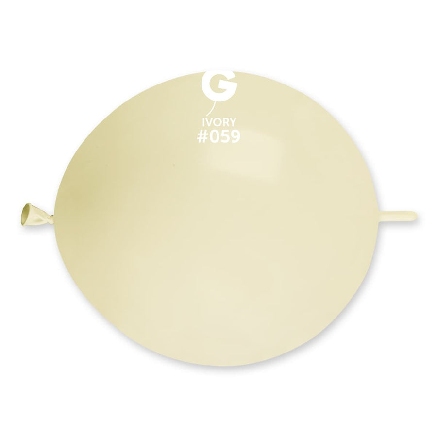 Gemar Latex Balloons Standard Ivory #059 13in - 50 pieces