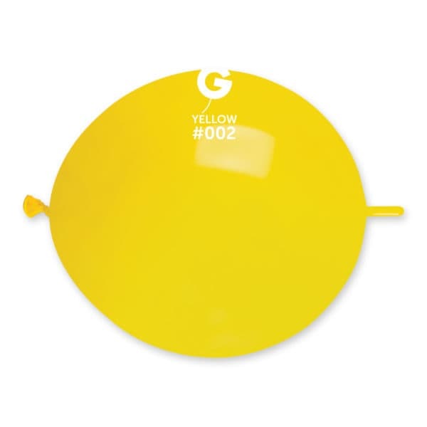 Gemar Latex Balloons Standard Yellow #002 13in - 50 pieces