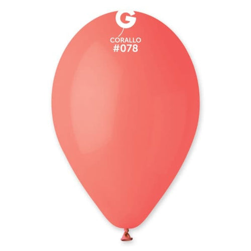 Gemar Latex Balloons Standard Corallo #078 12in - 50 pieces