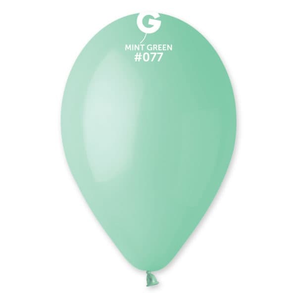 Gemar Latex Balloons Standard Mint Green #077 12in - 50 pieces