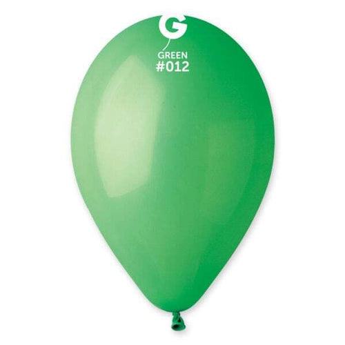 Gemar Latex Balloons Standard Green #012 12in - 50 pieces