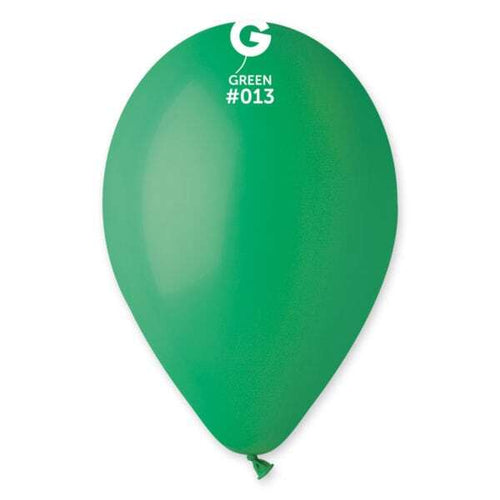 Gemar Latex Balloons Standard Green #013 12in - 50 pieces