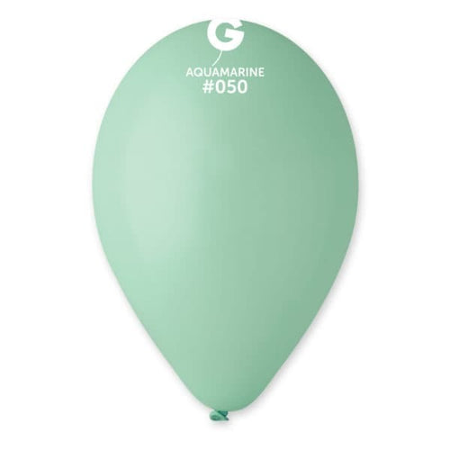 Gemar Latex Balloons Standard Aquamarine #050 12in - 50 pieces