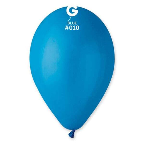 Gemar Latex Balloons Standard Blue #010 12in - 50 pieces