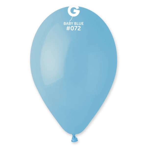 Gemar Latex Balloons Standard Baby Blue #072 12in - 50 pieces
