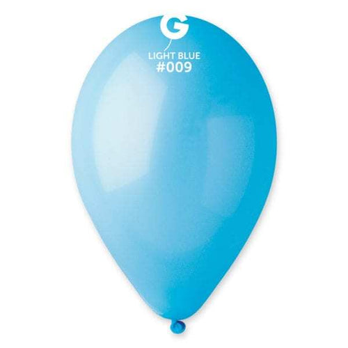 Gemar Latex Balloons Standard Light Blue #009 12in - 50 pieces