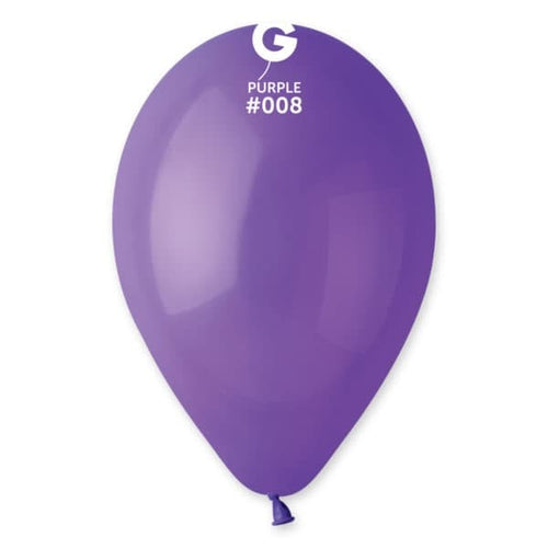 Gemar Latex Balloons Standard Purple #008 12in - 50 pieces