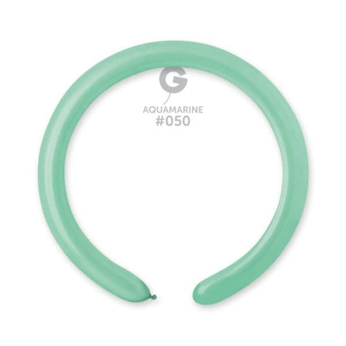 Gemar Latex Balloons Standard Acquamarine #050 2in - 50 pieces