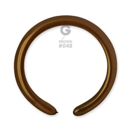 Gemar Latex Balloons Standard Brown#048 2in - 50 pieces