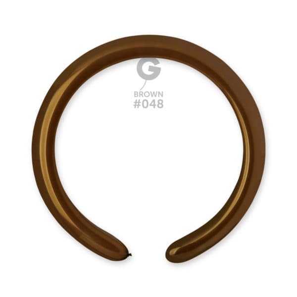 Gemar Latex Balloons Standard Brown#048 2in - 50 pieces