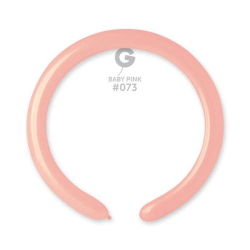Gemar Latex Balloons Standard Baby Pink #073 2in - 50 pieces