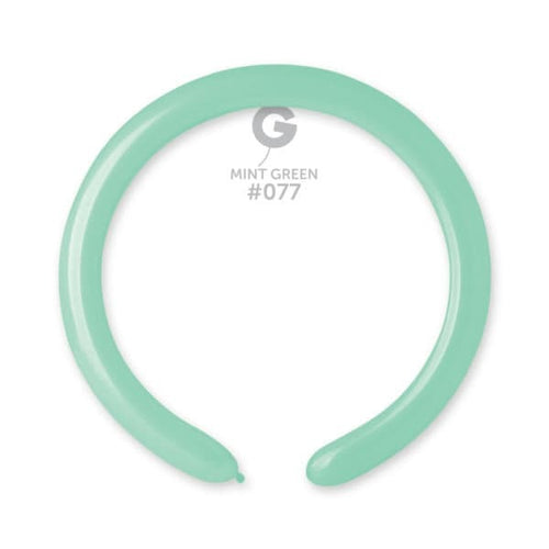Gemar Latex Balloons Standard Mint Green #077 2in - 50 pieces