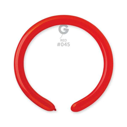 Gemar Latex Balloons Standard Red #045 2in - 50 pieces