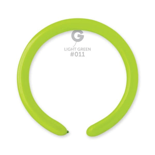 Gemar Latex Balloons Standard Light green #011 2in - 50 pieces