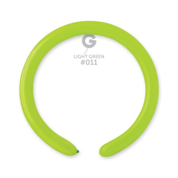 Gemar Latex Balloons Standard Light green #011 2in - 50 pieces