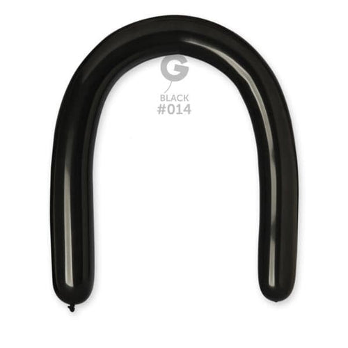 Gemar Latex Balloons Standard Black #014 3in - 50 pieces