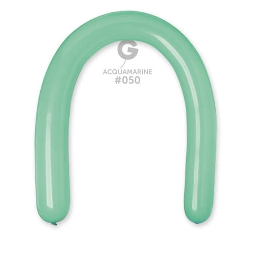 Gemar Latex Balloons Standard Acquamarine #050 3in - 50 pieces