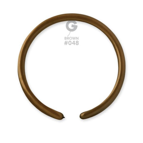 Gemar Latex Balloons Standard Brown #048 1in - 50 pieces