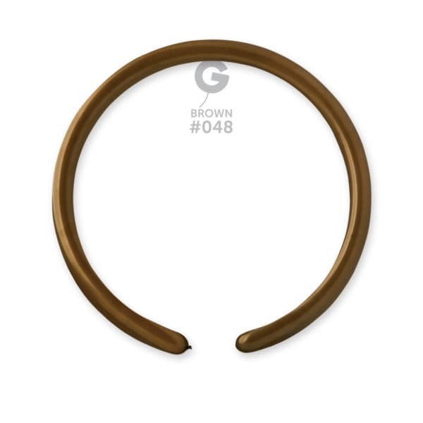 Gemar Latex Balloons Standard Brown #048 1in - 50 pieces