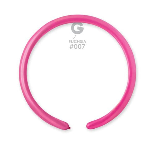 Gemar Latex Balloons Standard Fuchsia #007 1in - 50 pieces