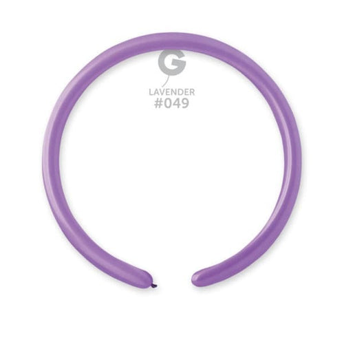 Gemar Latex Balloons Standard Lavender #049 1in - 50 pieces
