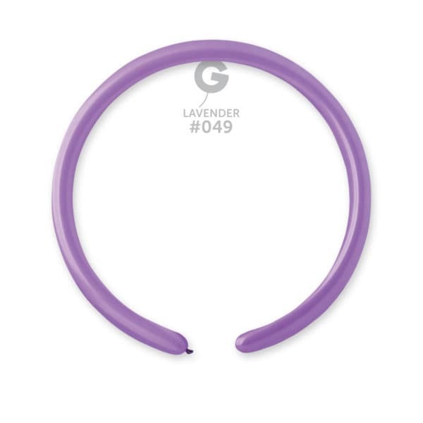 Gemar Latex Balloons Standard Lavender #049 1in - 50 pieces