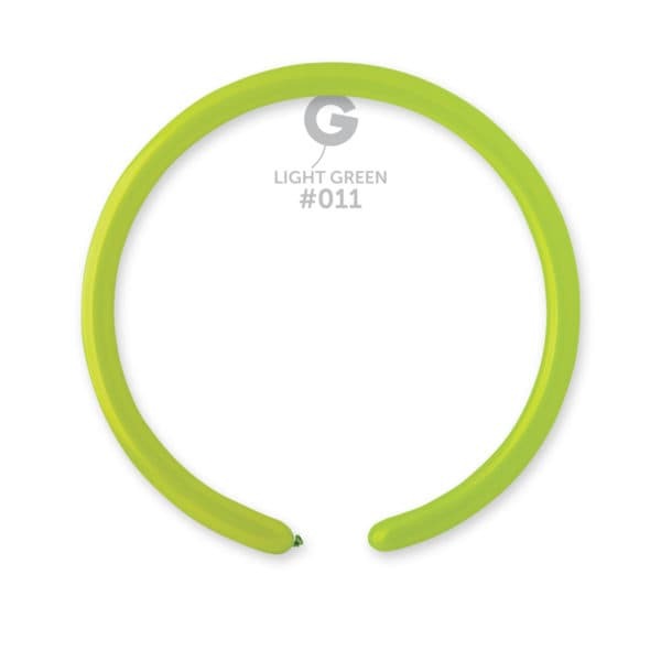 Gemar Latex Balloons Standard Light Green #011 1in - 50 pieces