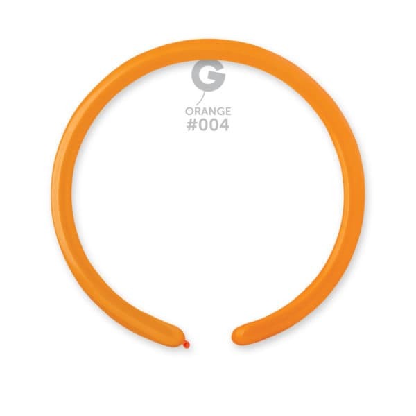 Gemar Latex Balloons Standard Orange #004 1in - 50 pieces